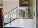 Powdercoated steel Glassrail with wood caprail guardrail STA70769.JPG